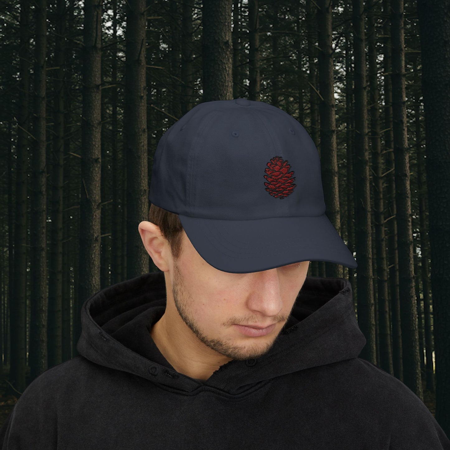 Embroidered Classic Dad Cap - Pinecone