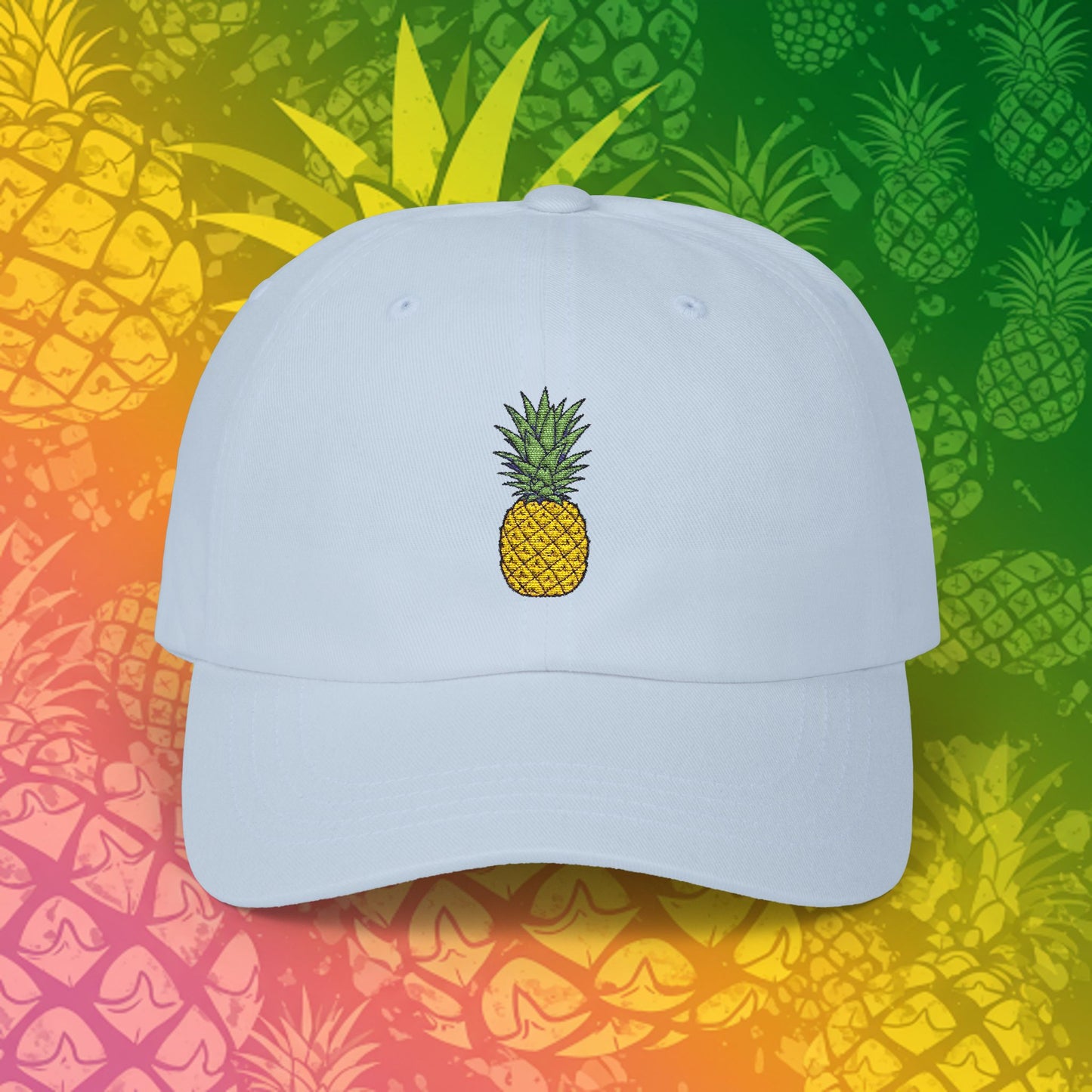 Embroidered Classic Dad Cap - Pineapple