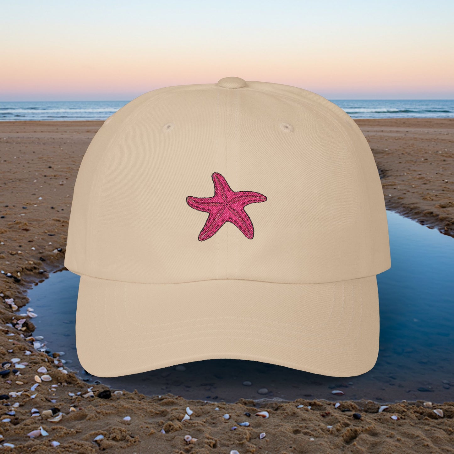 Embroidered Classic Dad Cap - Starfish