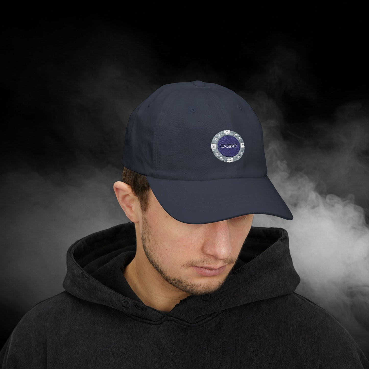 Embroidered Classic Dad Cap - Casino Chip