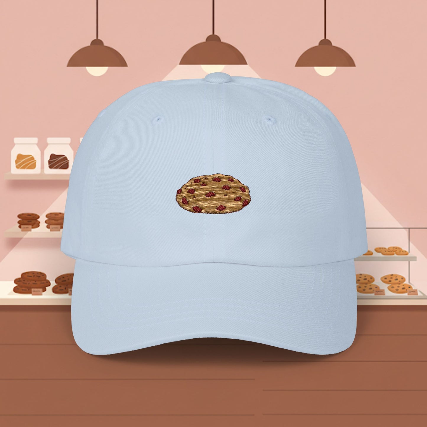Embroidered Classic Dad Cap - Chocolate Chip Cookie