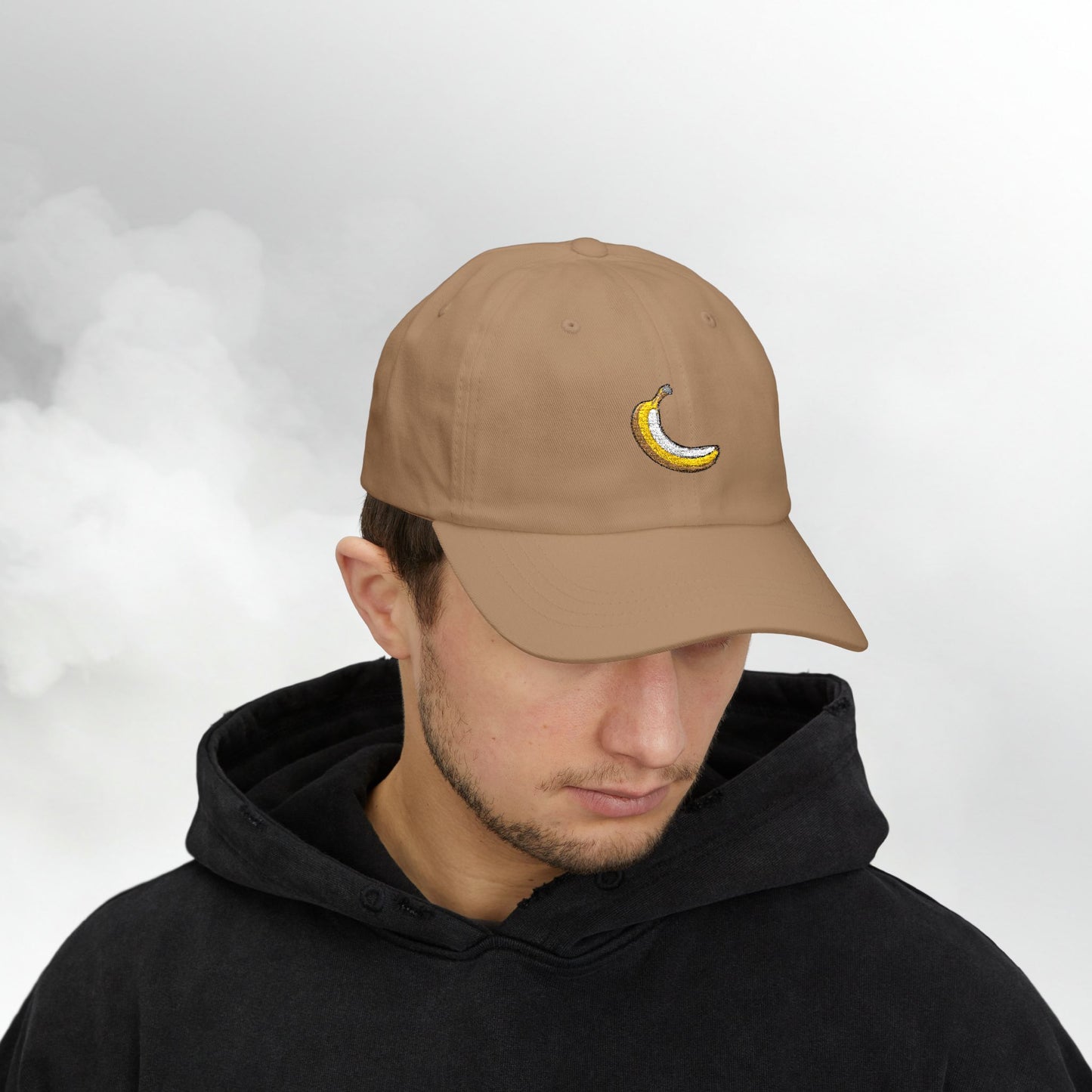 Embroidered Classic Dad Cap - Banana