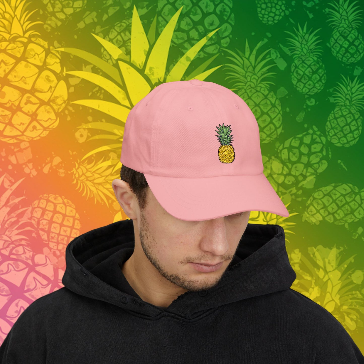 Embroidered Classic Dad Cap - Pineapple