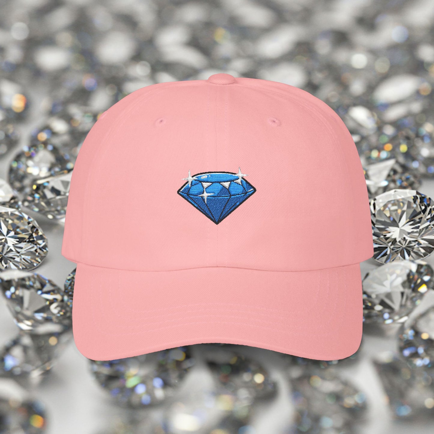 Embroidered Classic Dad Cap - Diamond