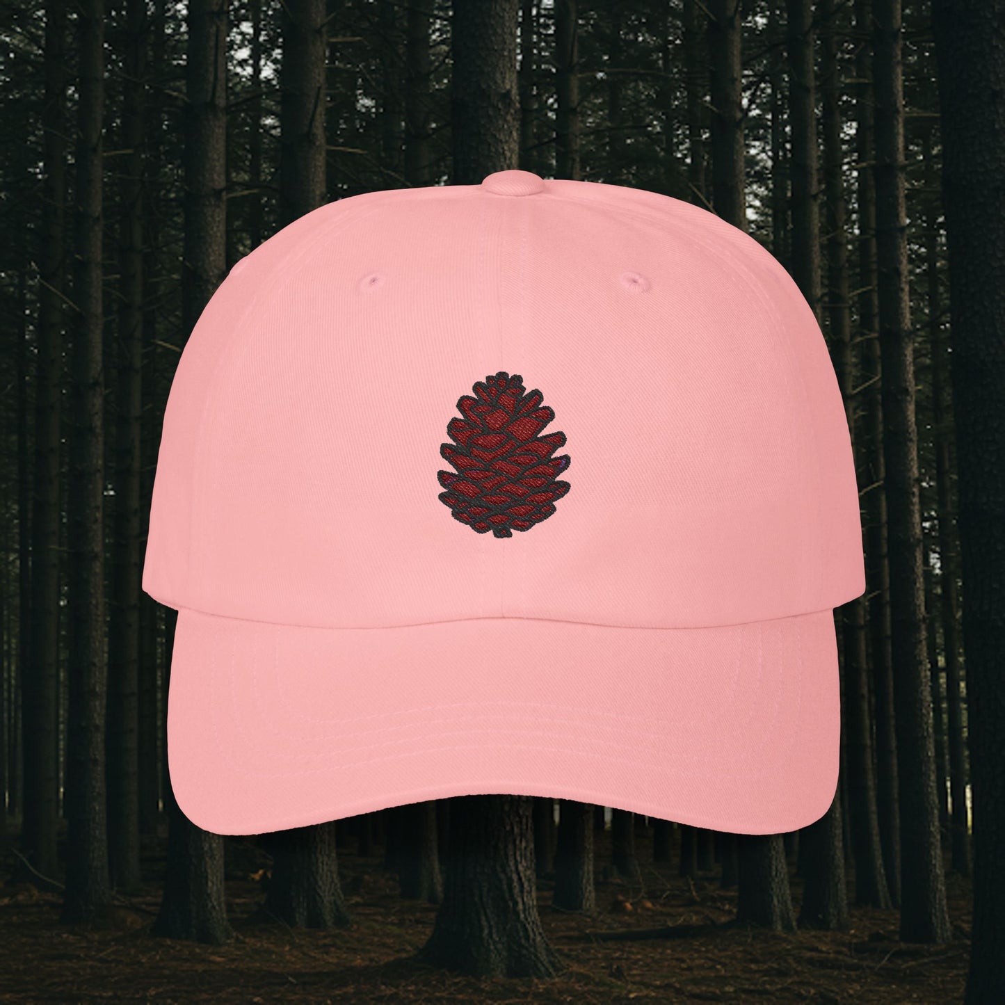 Embroidered Classic Dad Cap - Pinecone