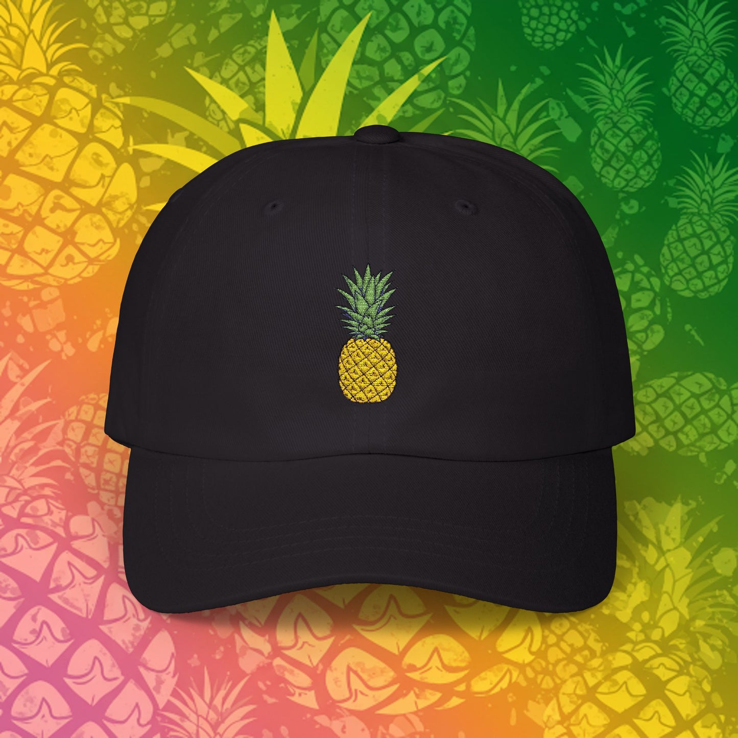 Embroidered Classic Dad Cap - Pineapple