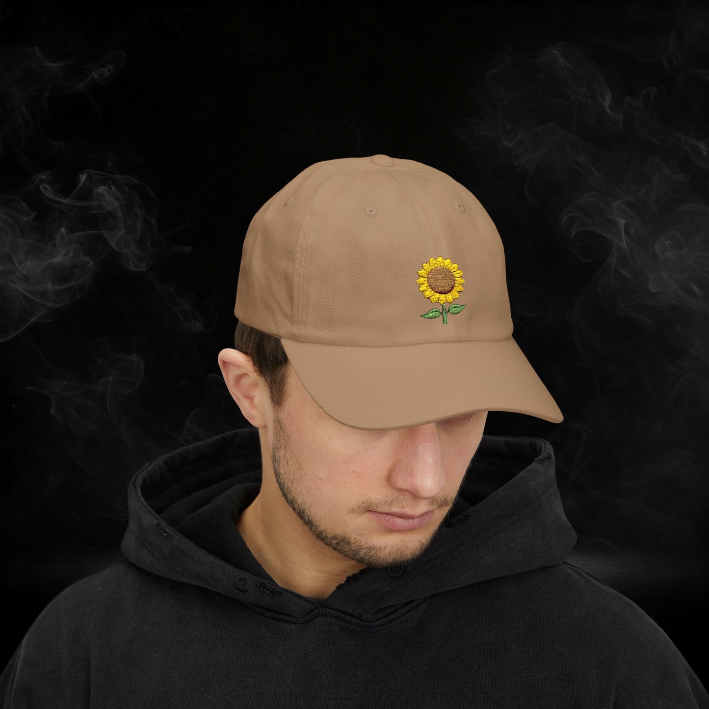 Embroidered Classic Dad Cap - Sunflower