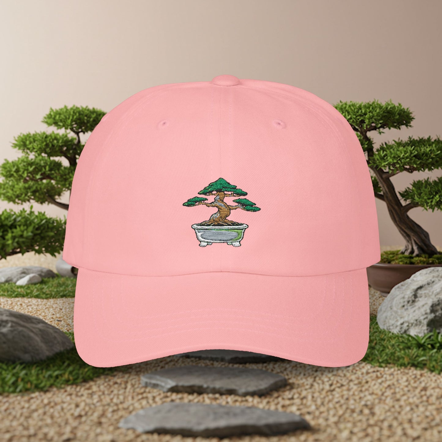 Embroidered Classic Dad Cap - Bonsai Tree