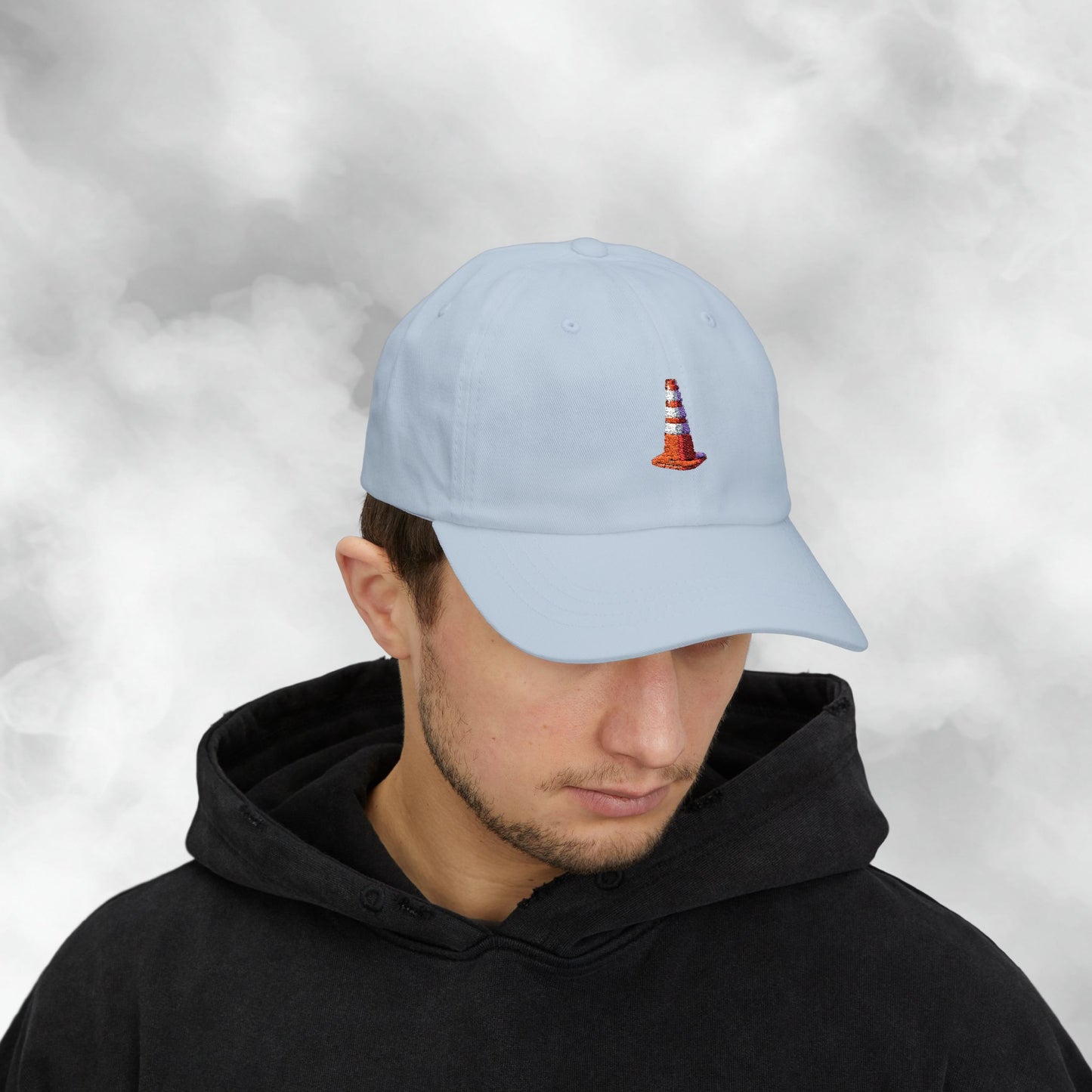 Embroidered Classic Dad Cap - Traffic Cone