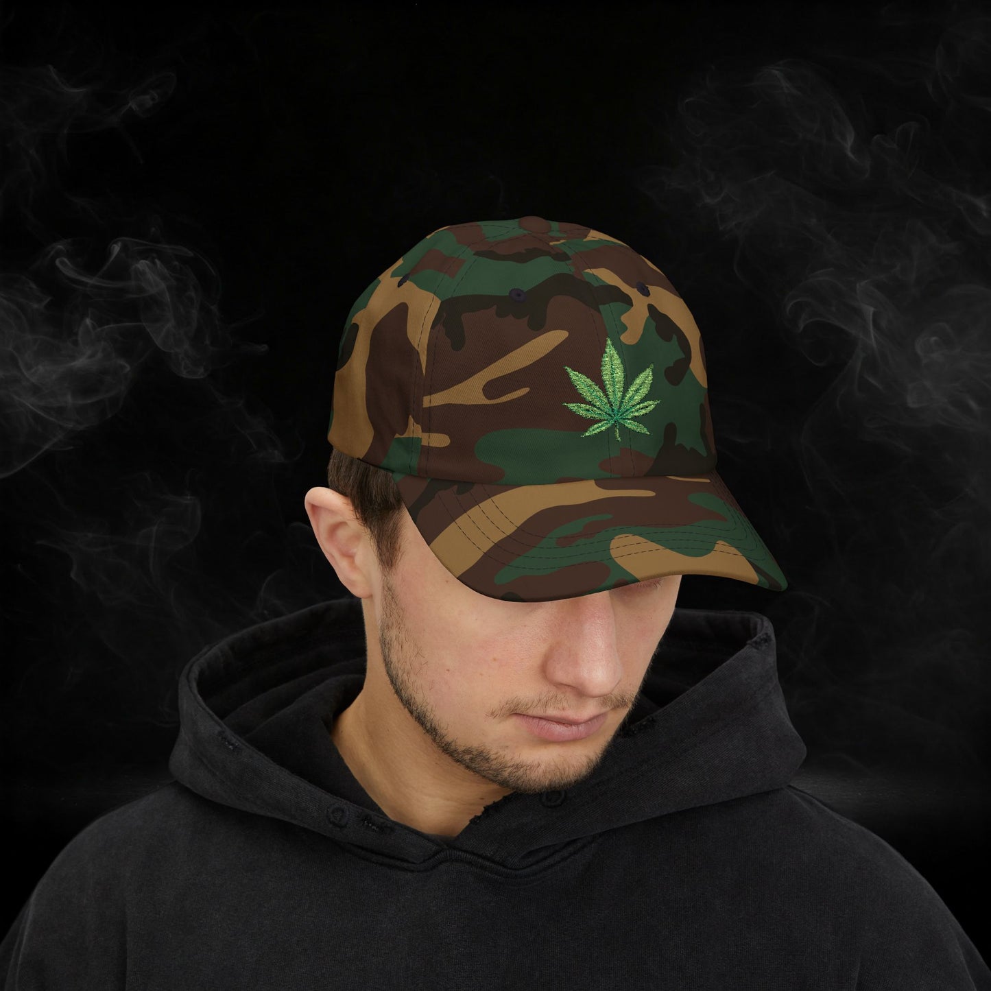Embroidered Classic Dad Cap - 4/20 Leaf
