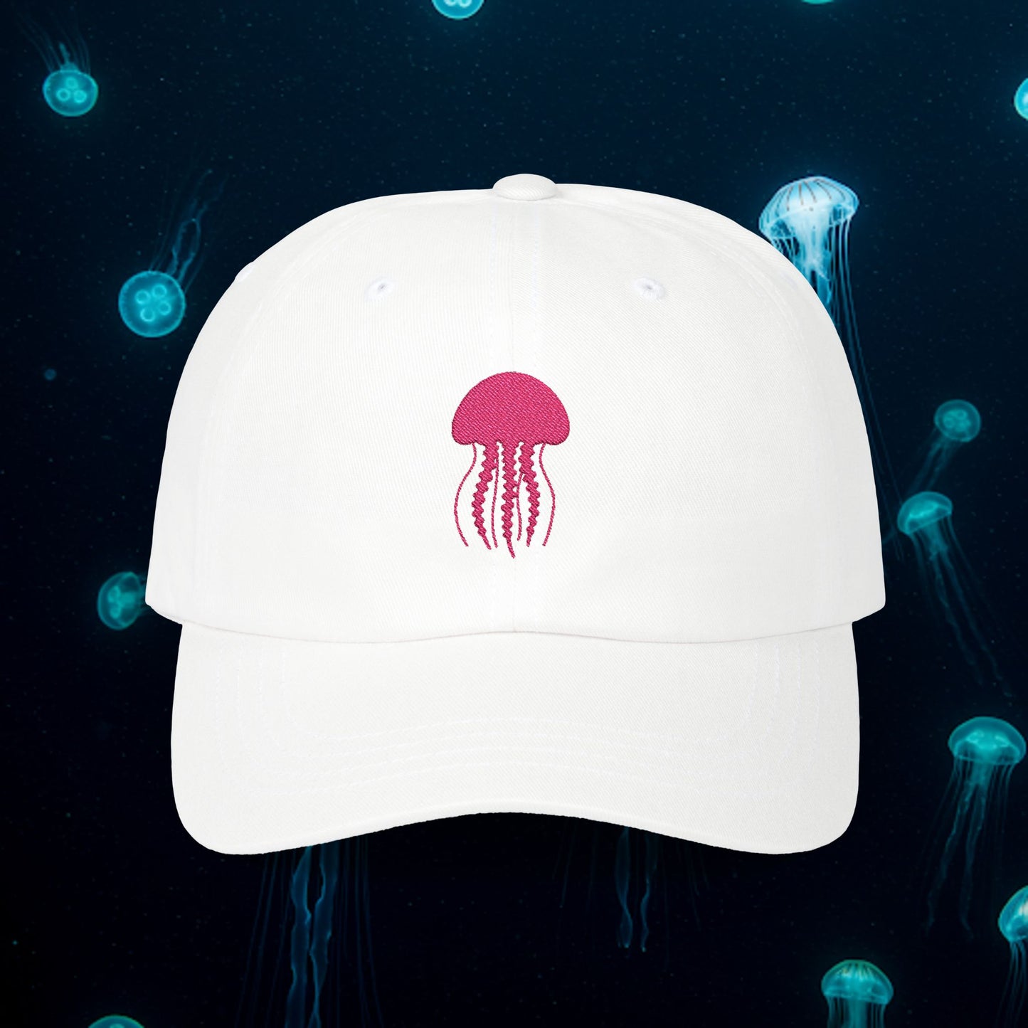 Embroidered Classic Dad Cap - Jellyfish