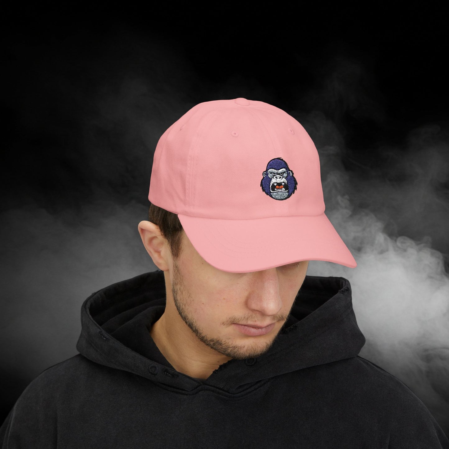 Embroidered Classic Dad Cap - Gorilla Face
