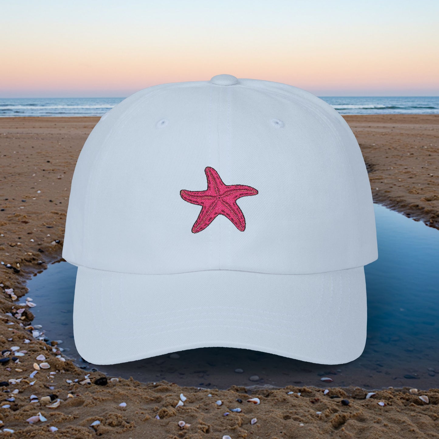 Embroidered Classic Dad Cap - Starfish