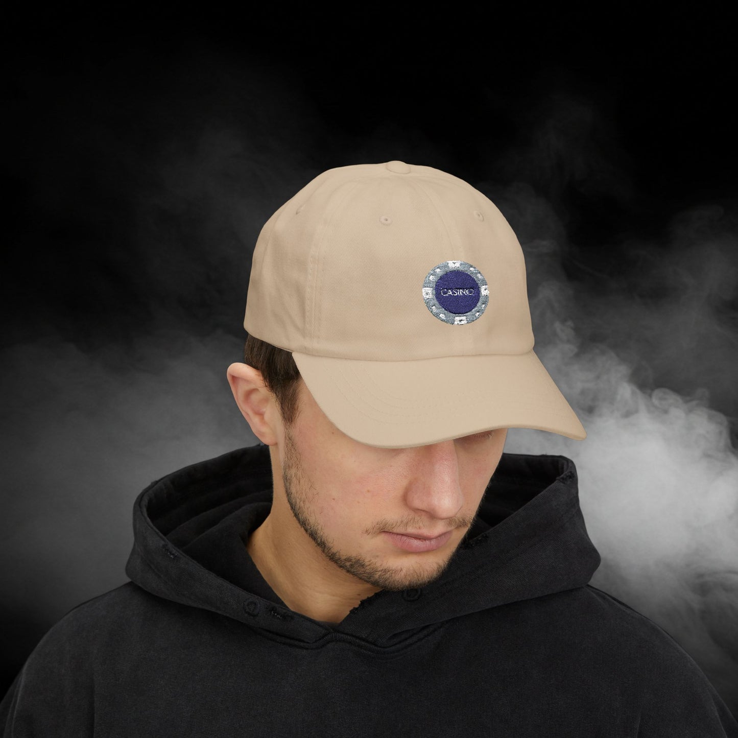Embroidered Classic Dad Cap - Casino Chip