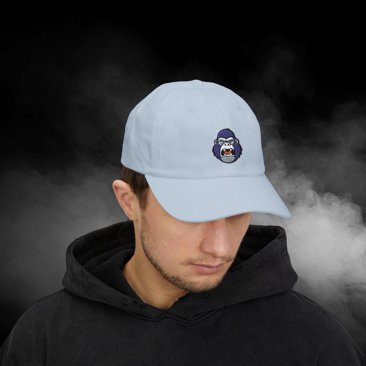 Embroidered Classic Dad Cap - Gorilla Face