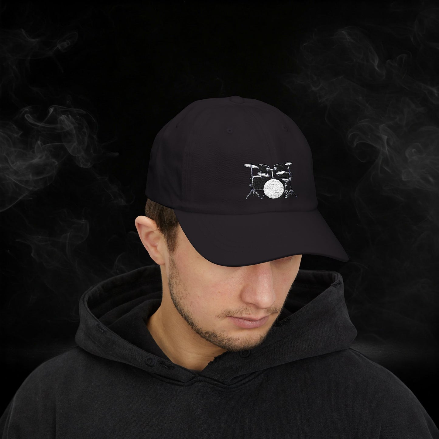 Embroidered Classic Dad Cap - Drum Set