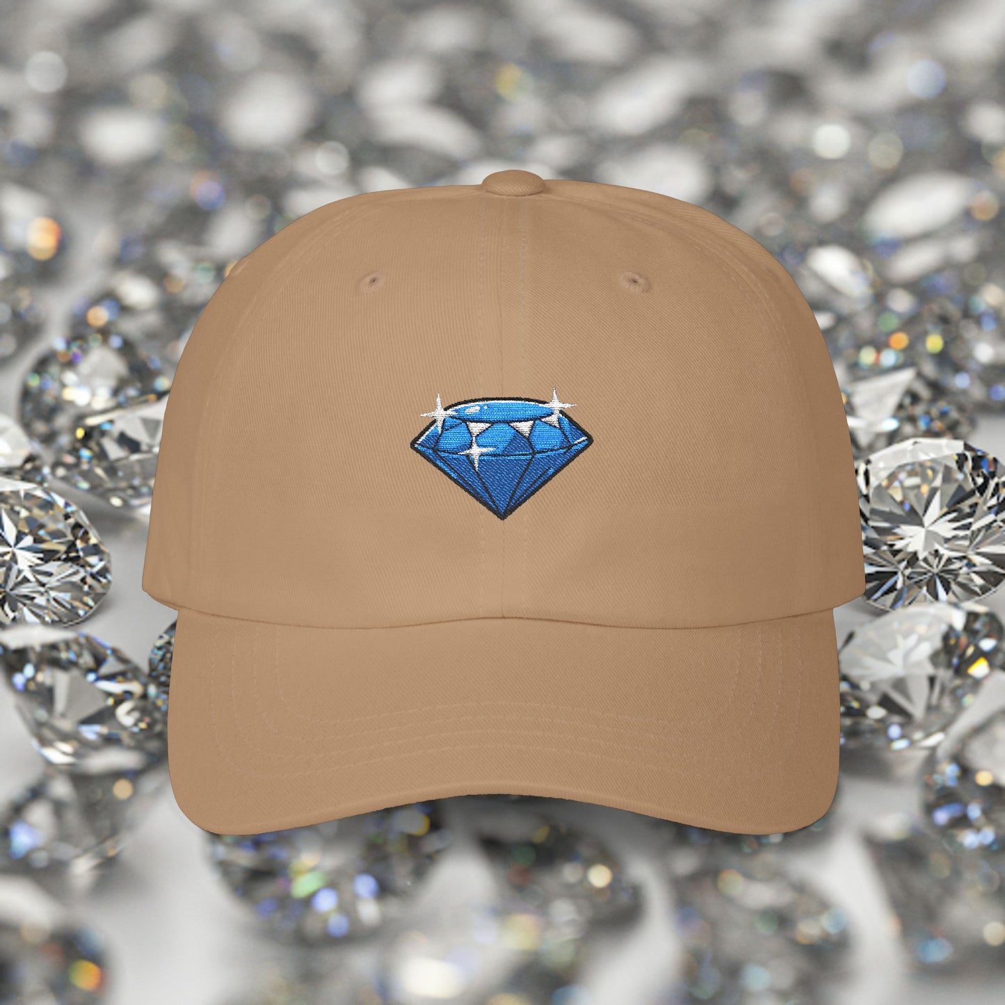 Embroidered Classic Dad Cap - Diamond