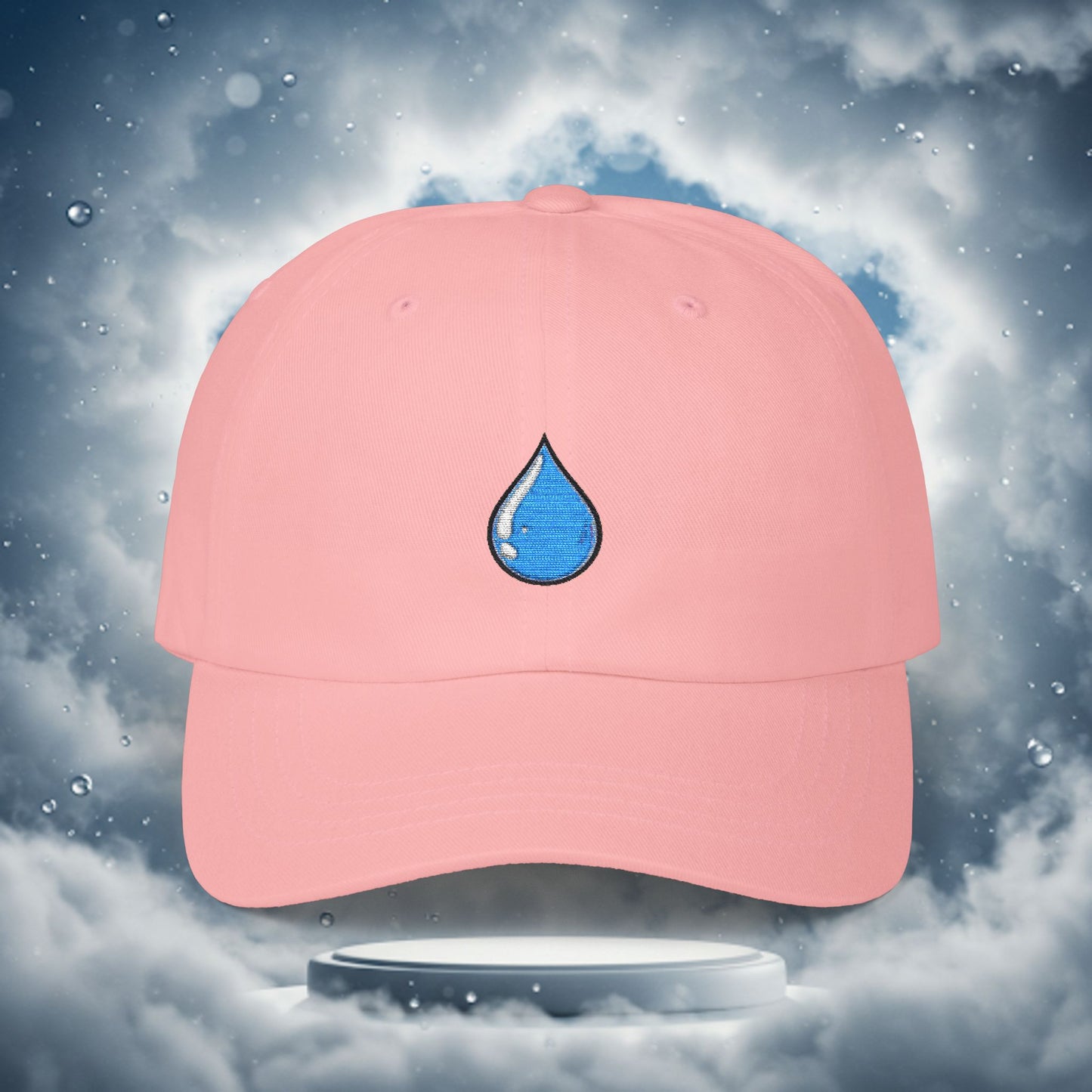 Embroidered Classic Dad Cap - Water Droplet