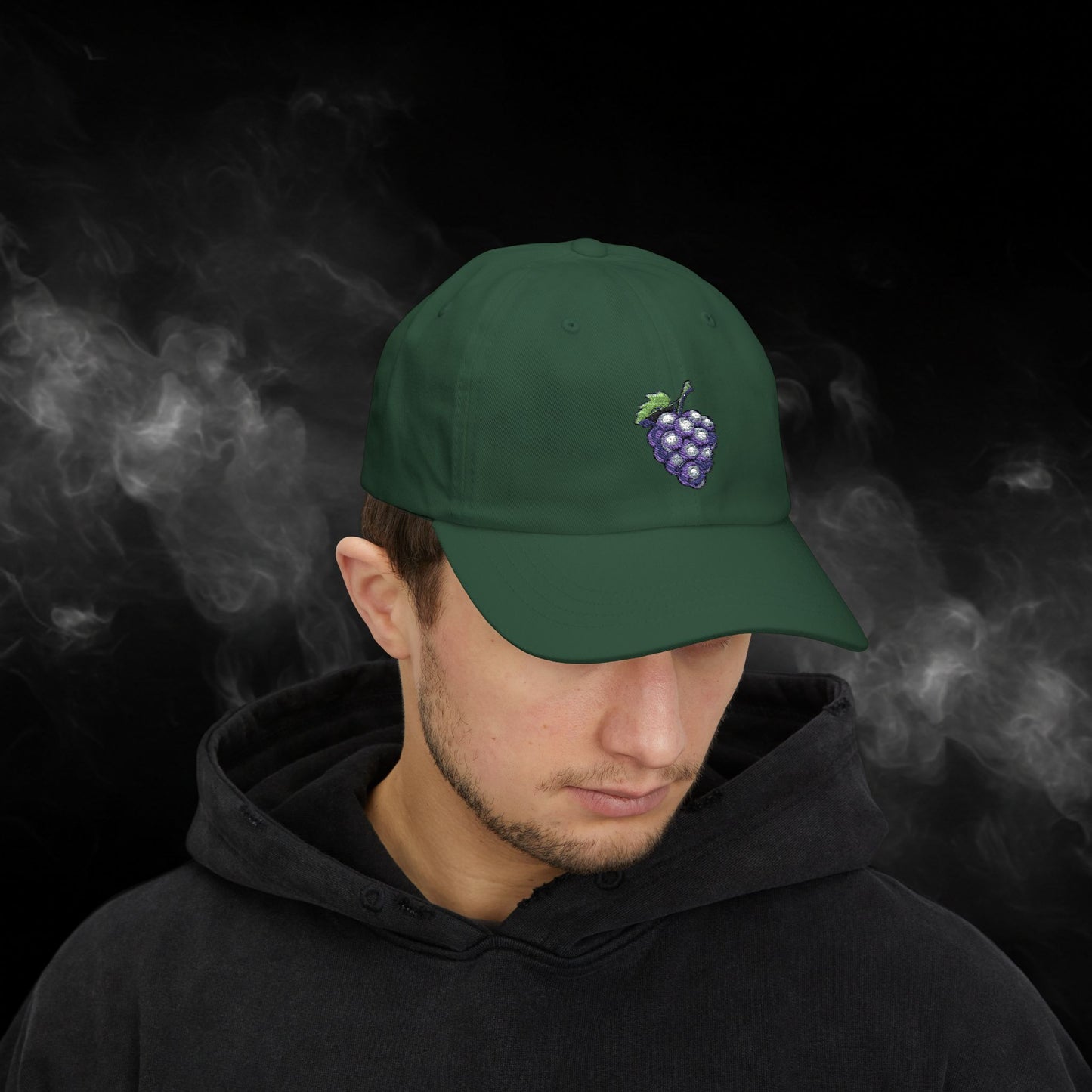 Embroidered Classic Dad Cap - Grape