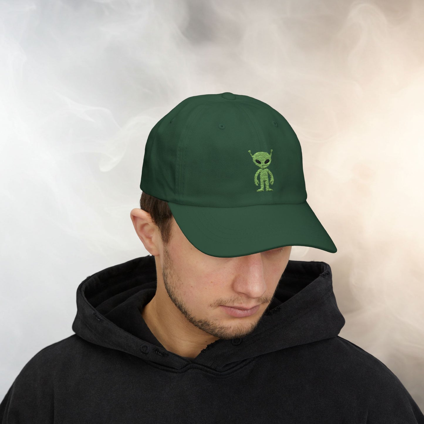Embroidered Classic Dad Cap - Alien