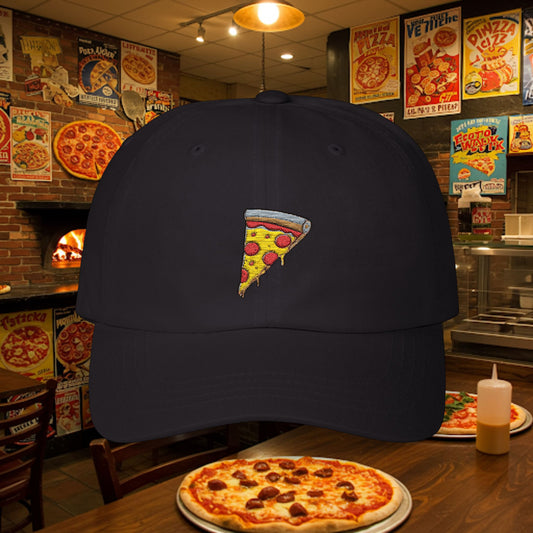 Embroidered Classic Dad Cap - Pizza