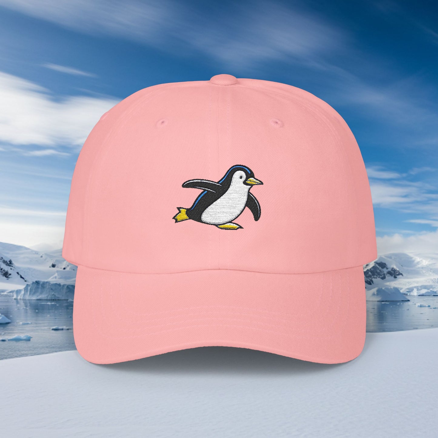 Embroidered Classic Dad Cap - Penguin