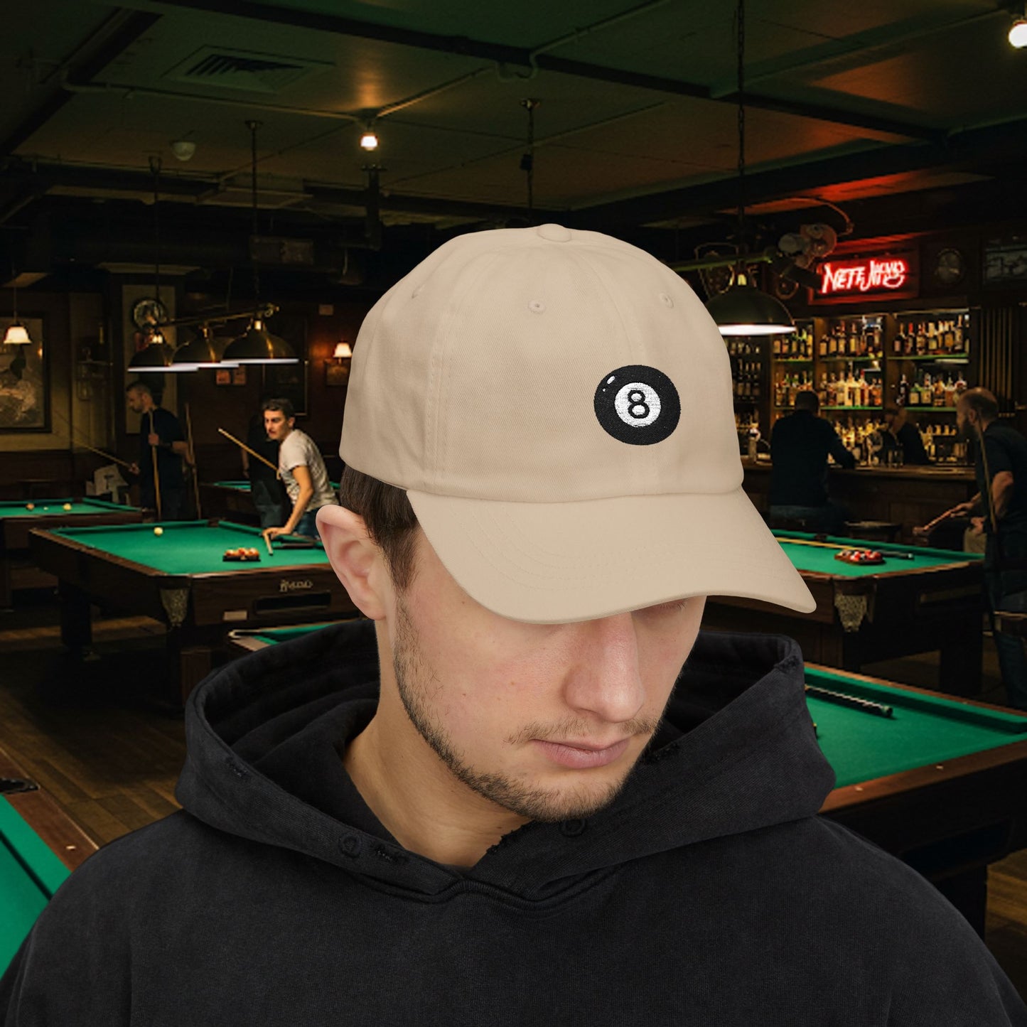 Embroidered Classic Dad Cap - 8-Ball