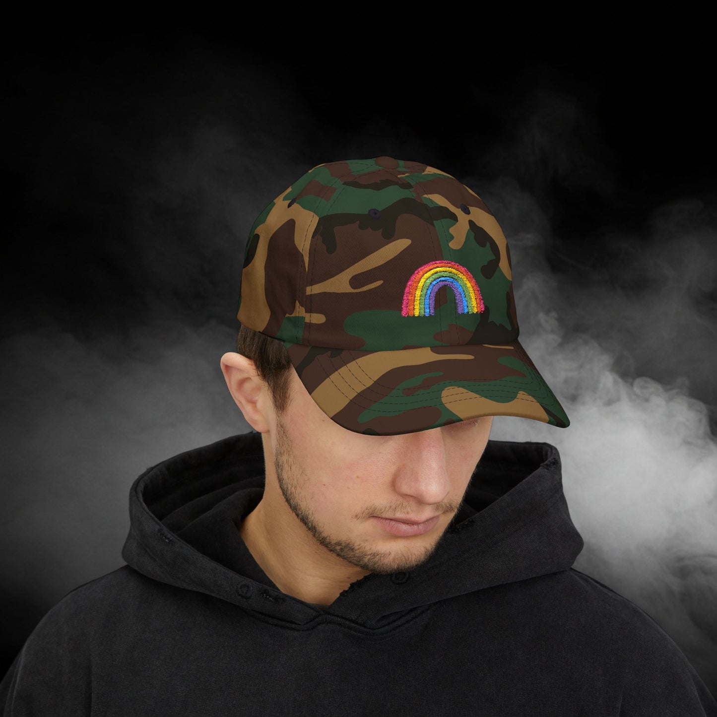 Embroidered Classic Dad Cap - Rainbow