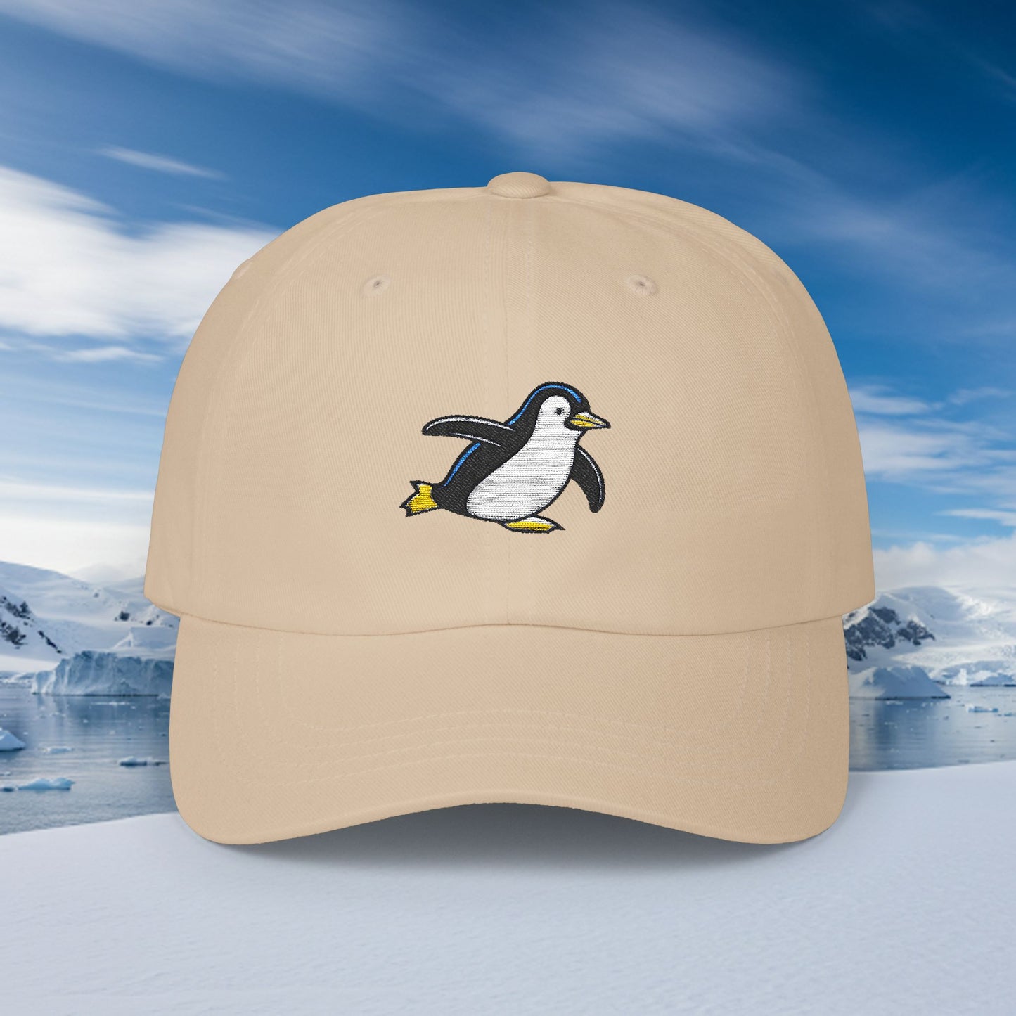 Embroidered Classic Dad Cap - Penguin
