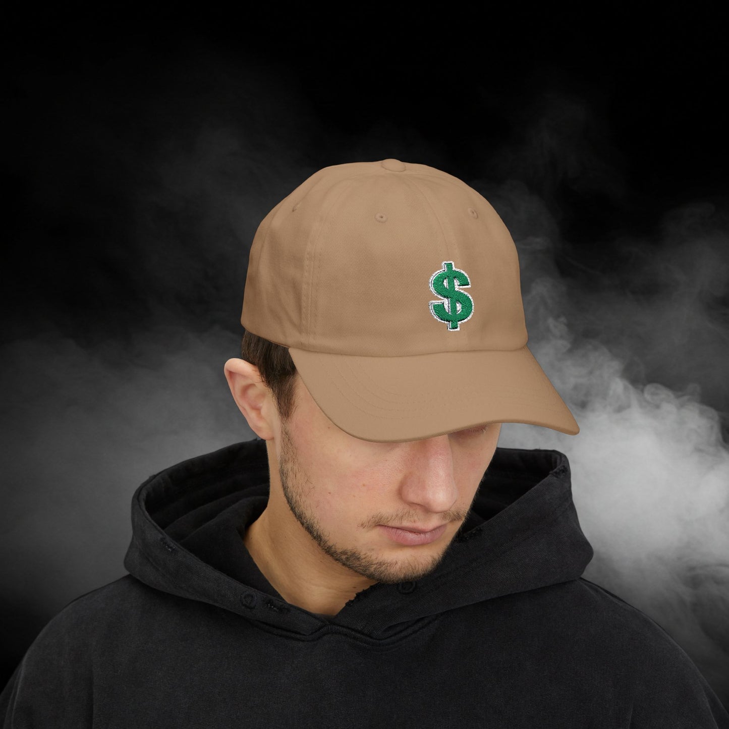 Embroidered Classic Dad Cap - Dollar Sign