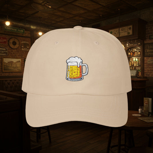 Embroidered Classic Dad Cap - Beer Mug