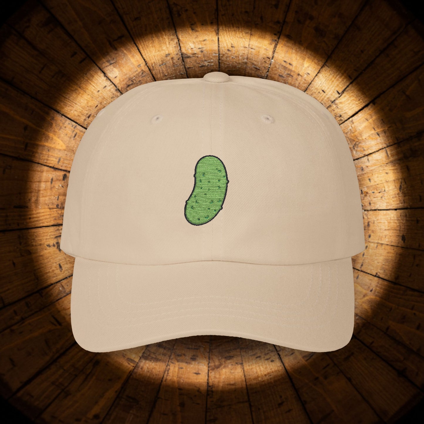 Embroidered Classic Dad Cap - Pickle