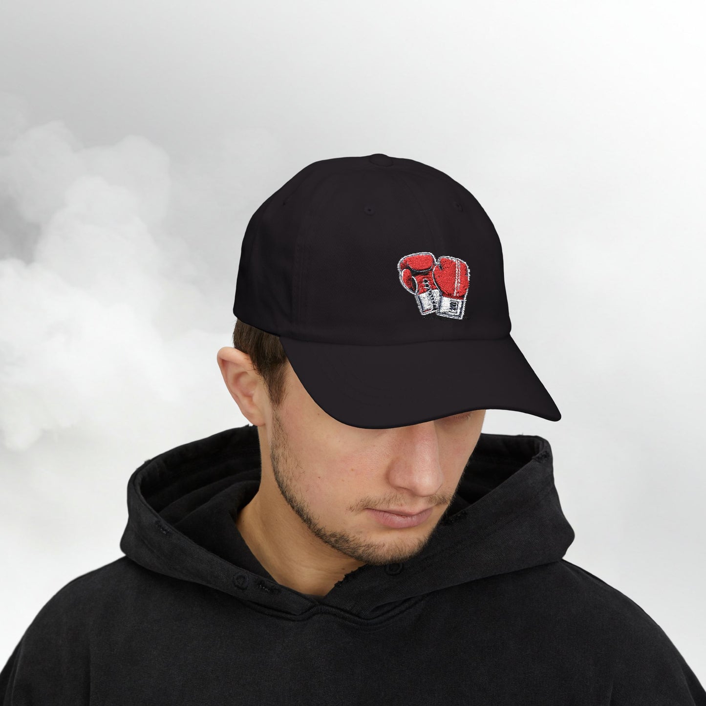 Embroidered Classic Dad Cap - Boxing Gloves