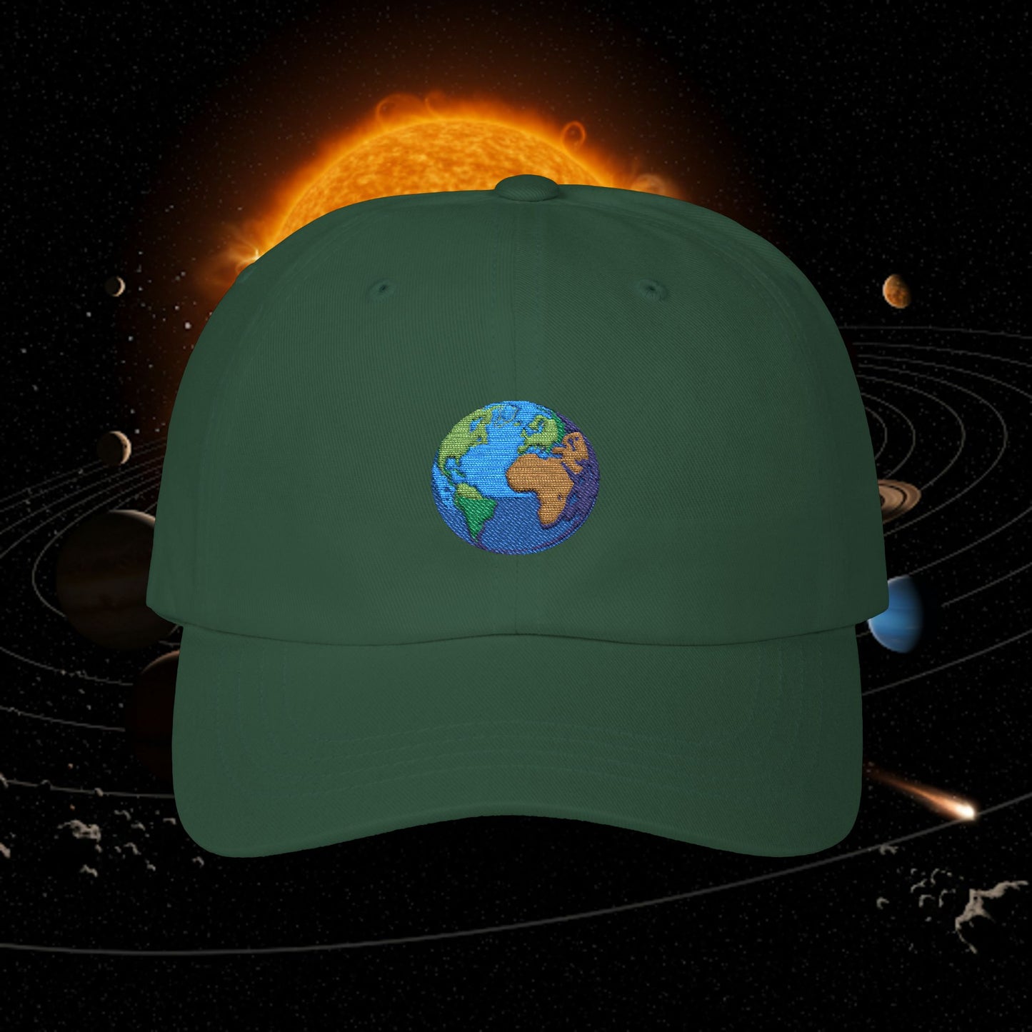 Embroidered Classic Dad Cap - Earth