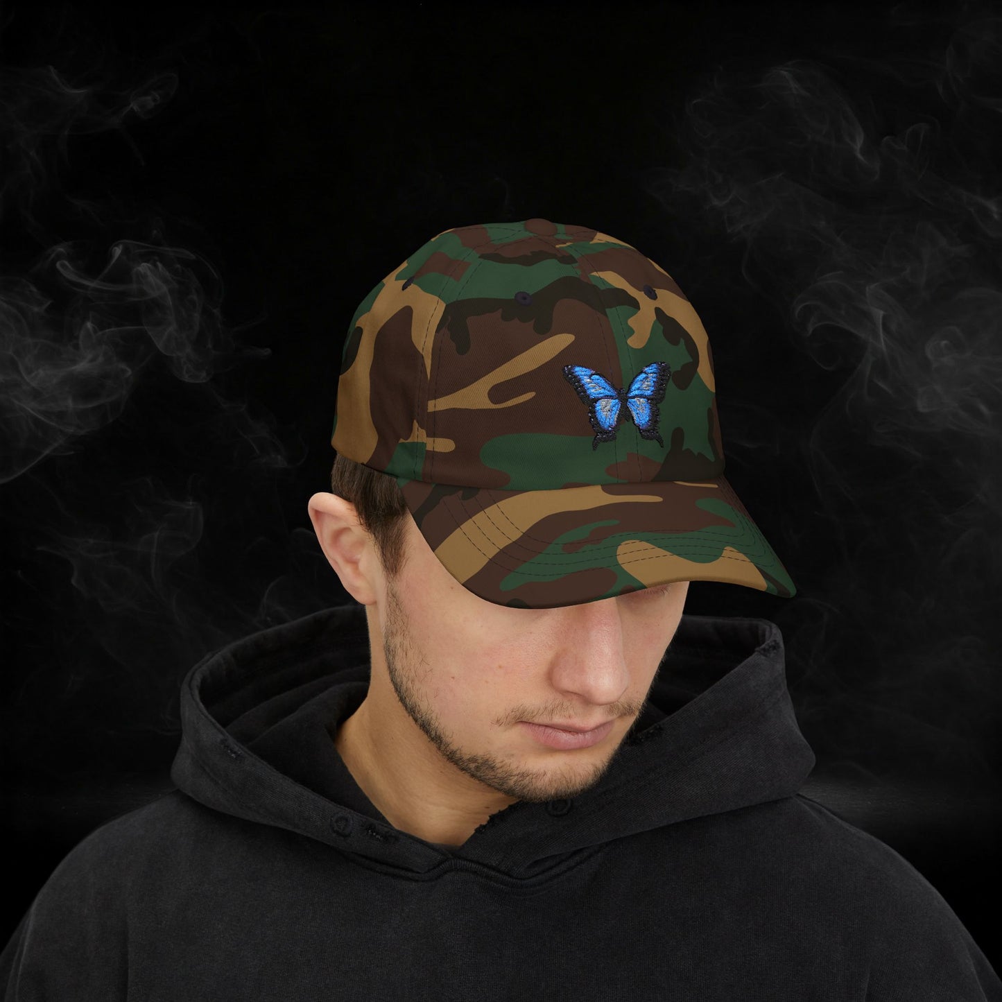 Embroidered Classic Dad Cap - Butterfly