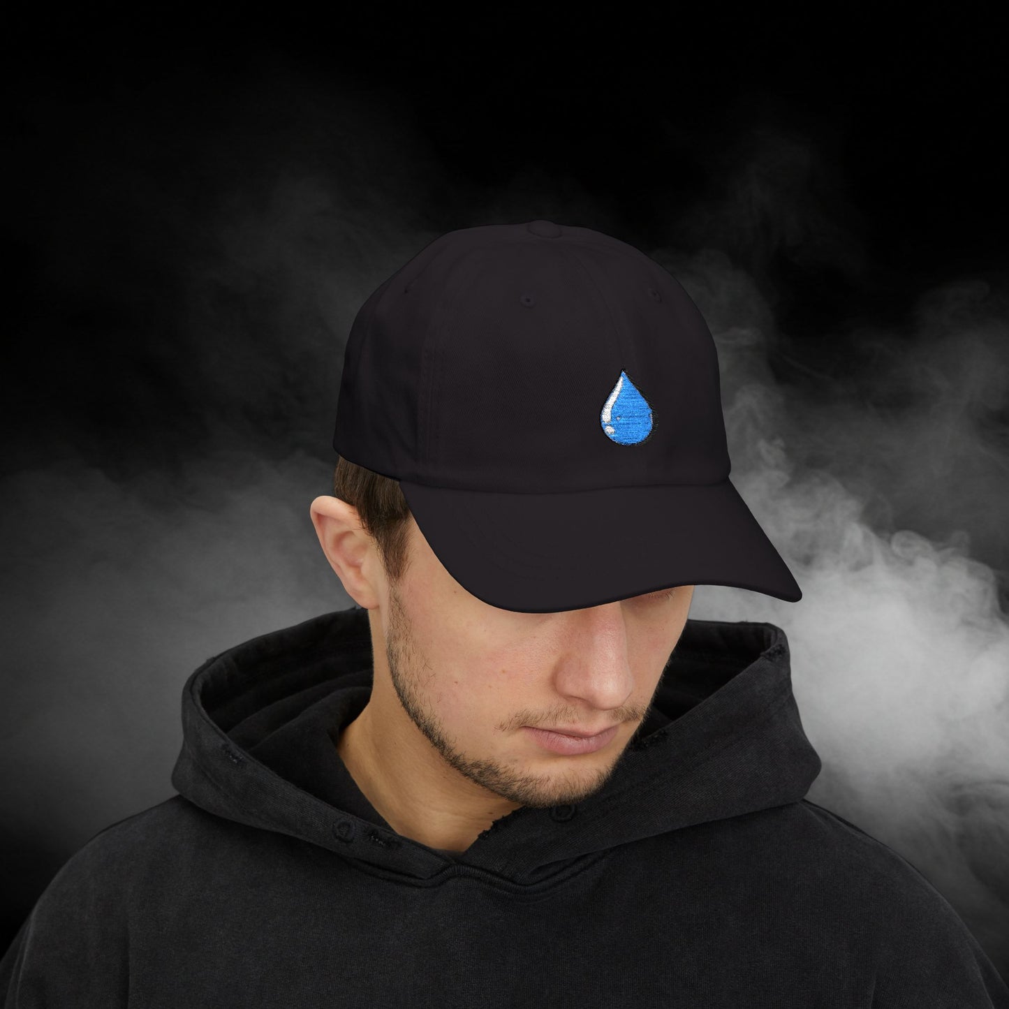 Embroidered Classic Dad Cap - Water Droplet