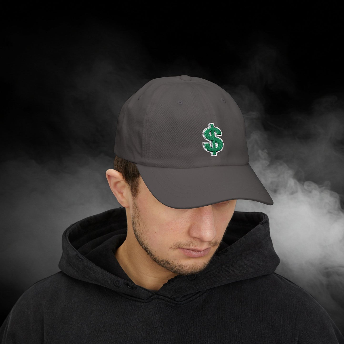 Embroidered Classic Dad Cap - Dollar Sign