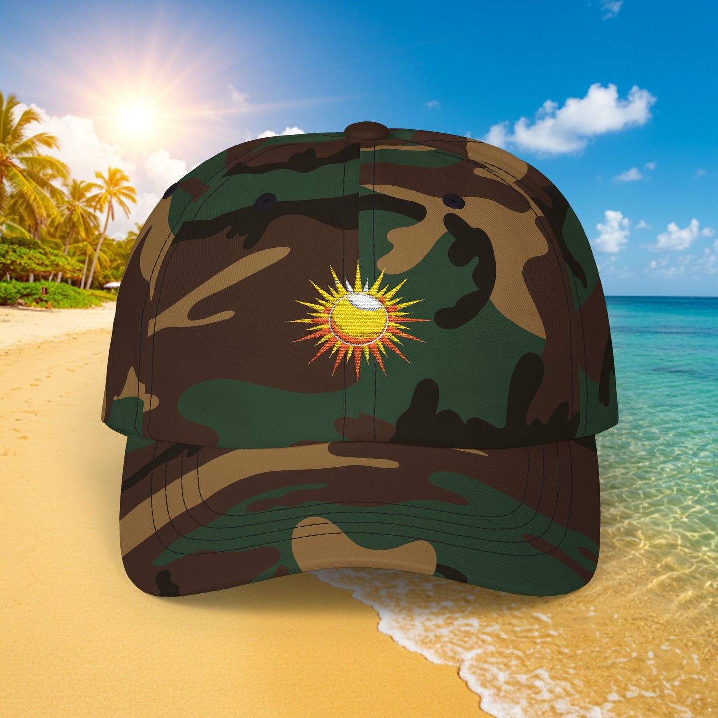 Embroidered Classic Dad Cap - Sun