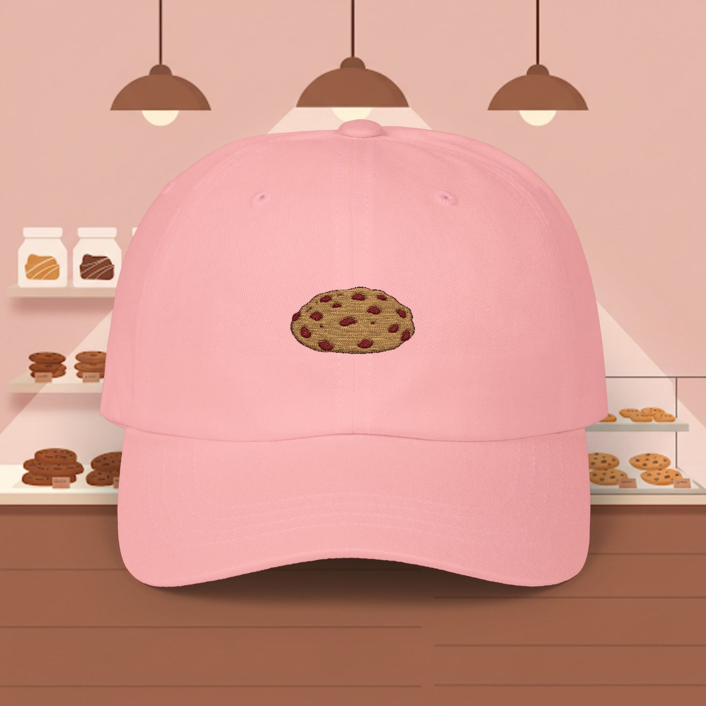 Embroidered Classic Dad Cap - Chocolate Chip Cookie