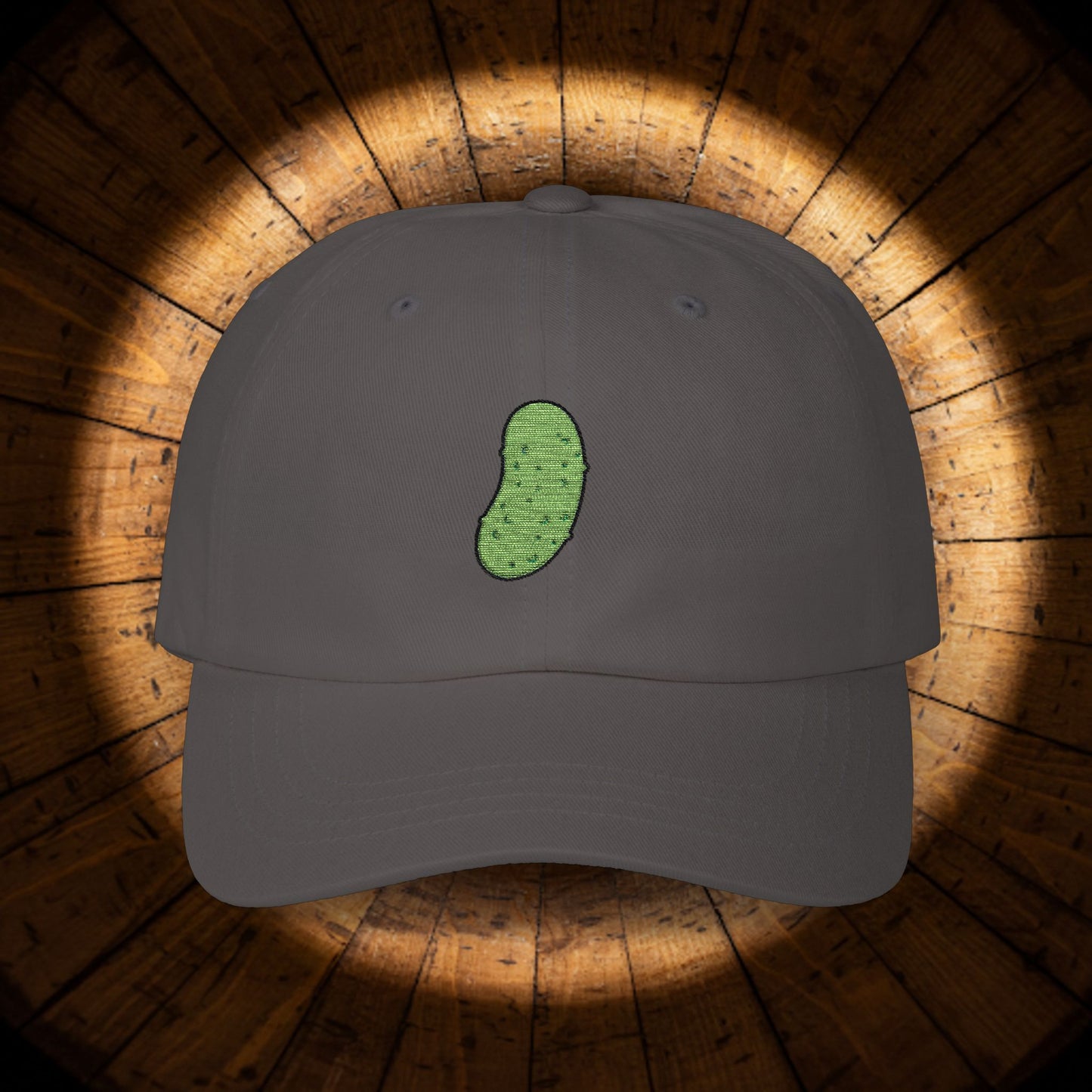 Embroidered Classic Dad Cap - Pickle