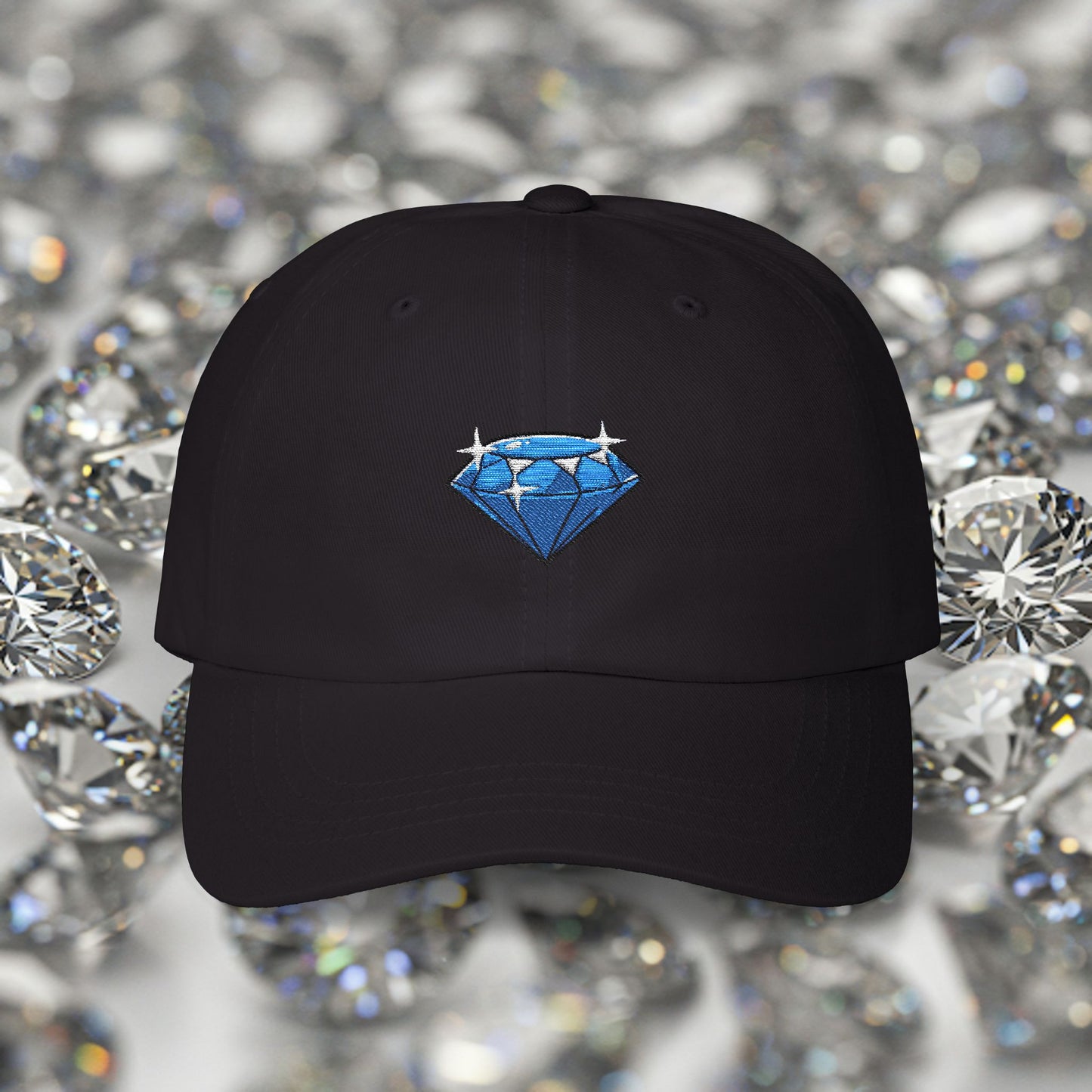 Embroidered Classic Dad Cap - Diamond