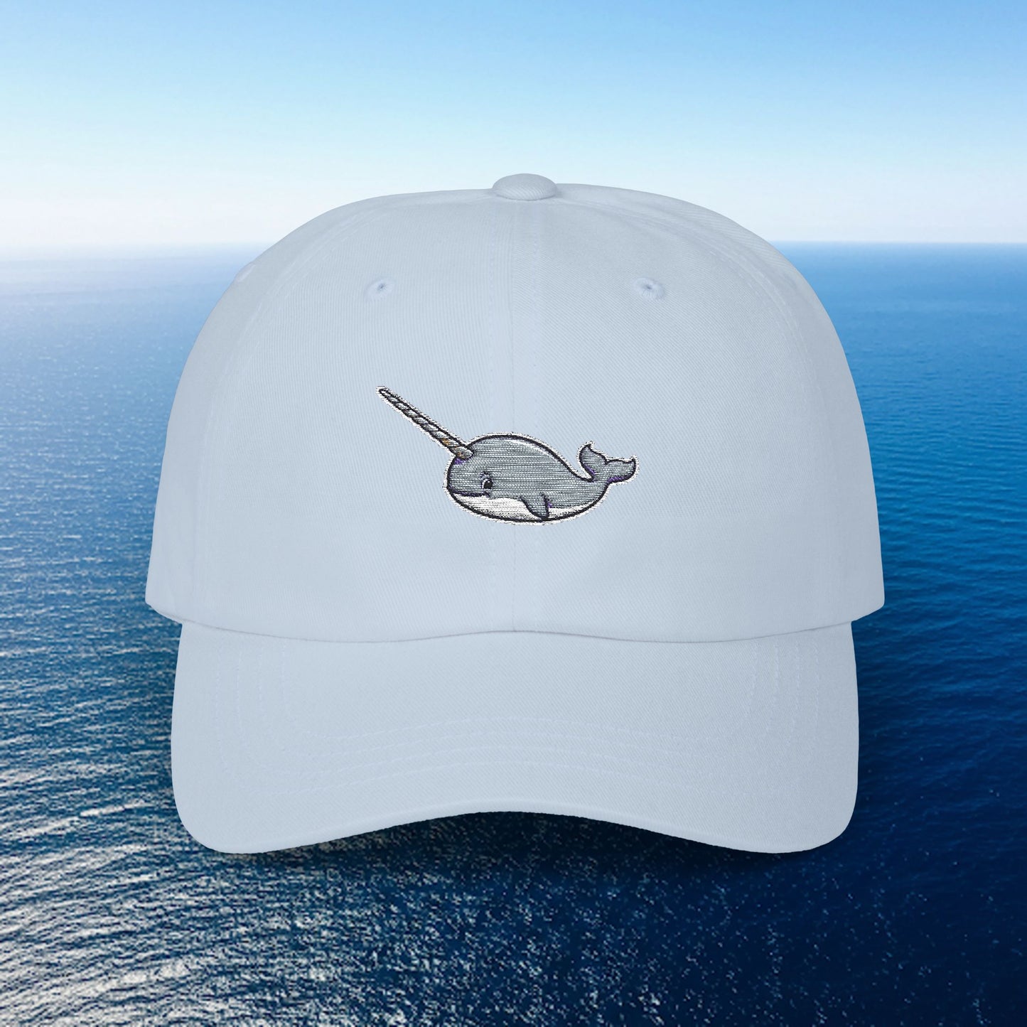 Embroidered Classic Dad Cap - Narwhal