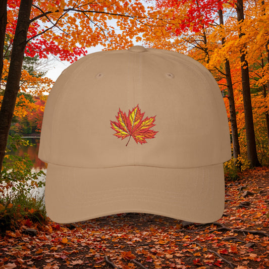 Embroidered Classic Dad Cap - Maple Leaf