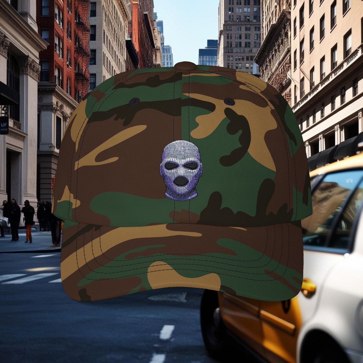 Embroidered Classic Dad Cap - Ski Mask