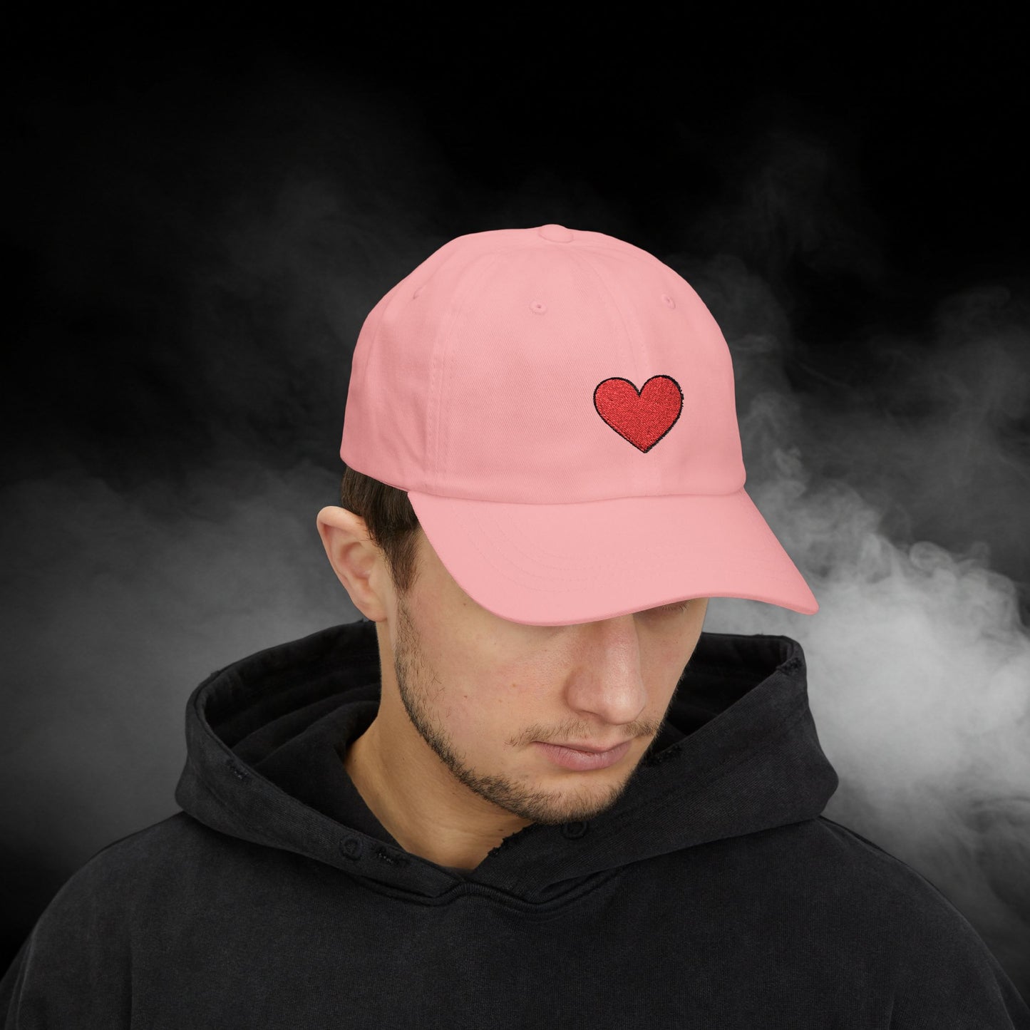Embroidered Classic Dad Cap - Heart