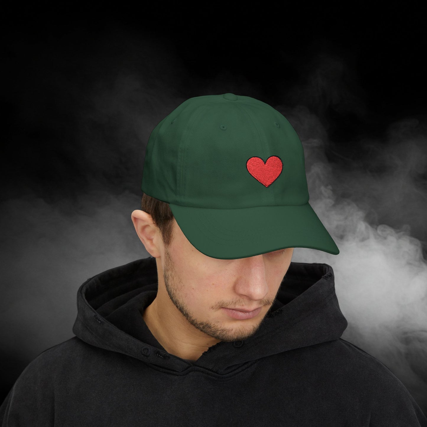 Embroidered Classic Dad Cap - Heart