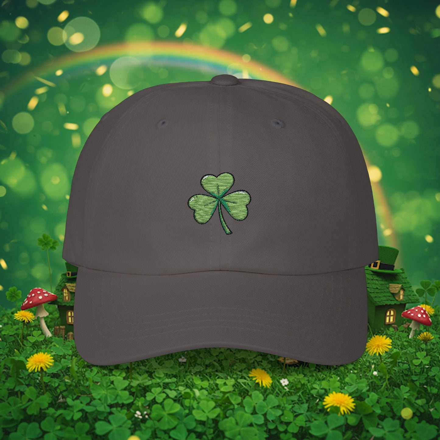 Embroidered Classic Dad Cap - Shamrock