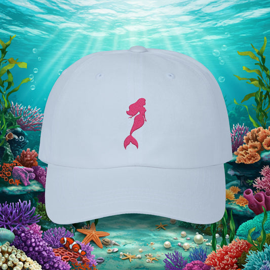 Embroidered Classic Dad Cap - Mermaid