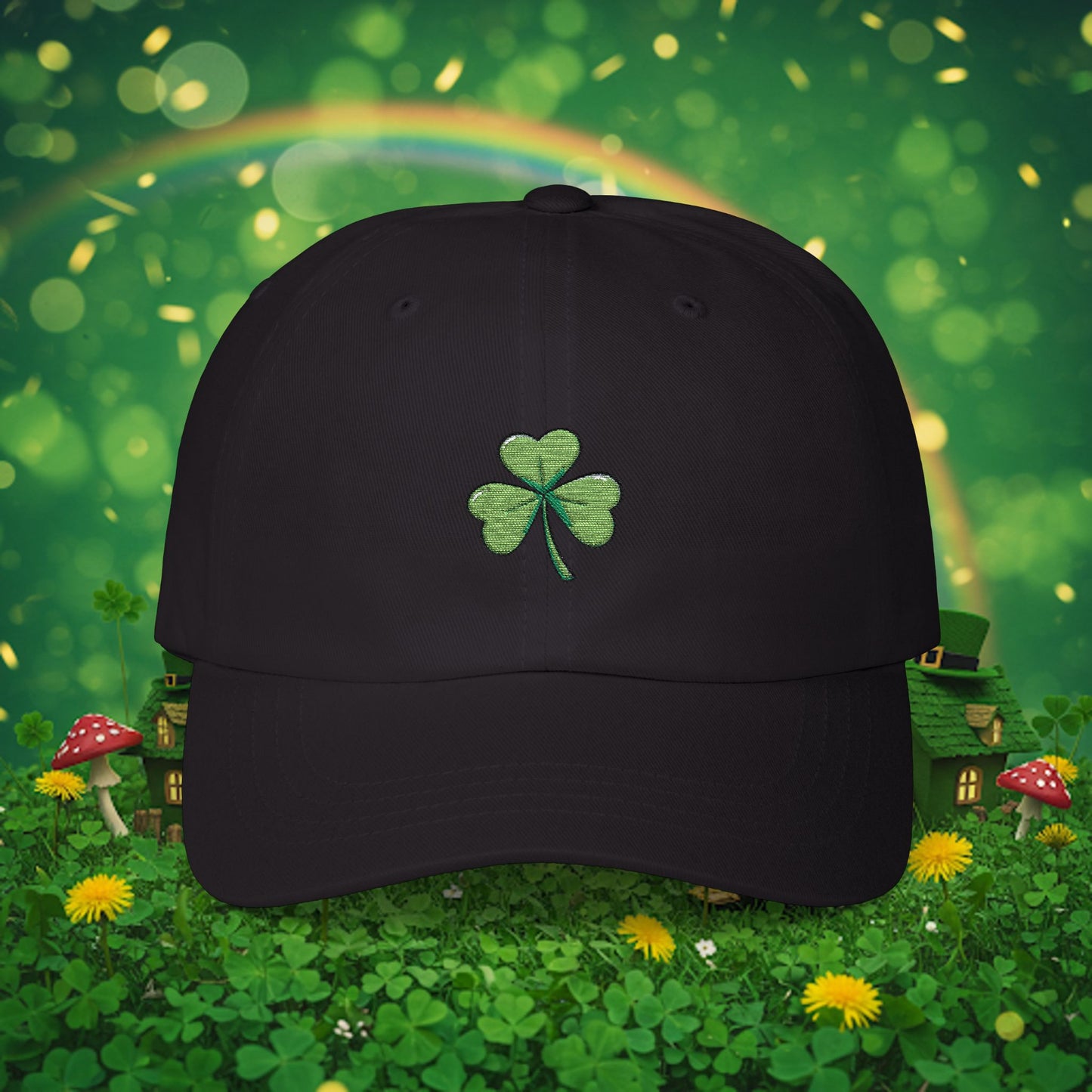 Embroidered Classic Dad Cap - Shamrock