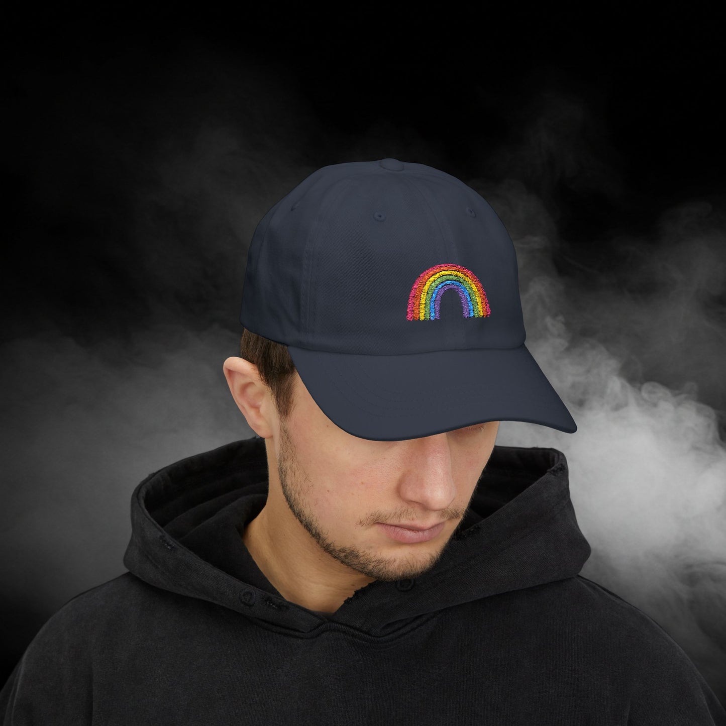 Embroidered Classic Dad Cap - Rainbow